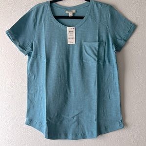 Style & Co  blouse color Tidal Teal size M made in India
